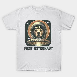 Vintage Astronaut Dog T-Shirt